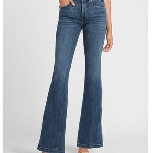 Express Jeans Bell Flare High Rise Stretch 0r - image 1